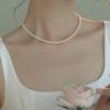 Pearl Necklace Clavicle Chain Single Layer Pearl Chain All-Match Jewelry Necklace Special Interest Light Luxury Necklace Sense