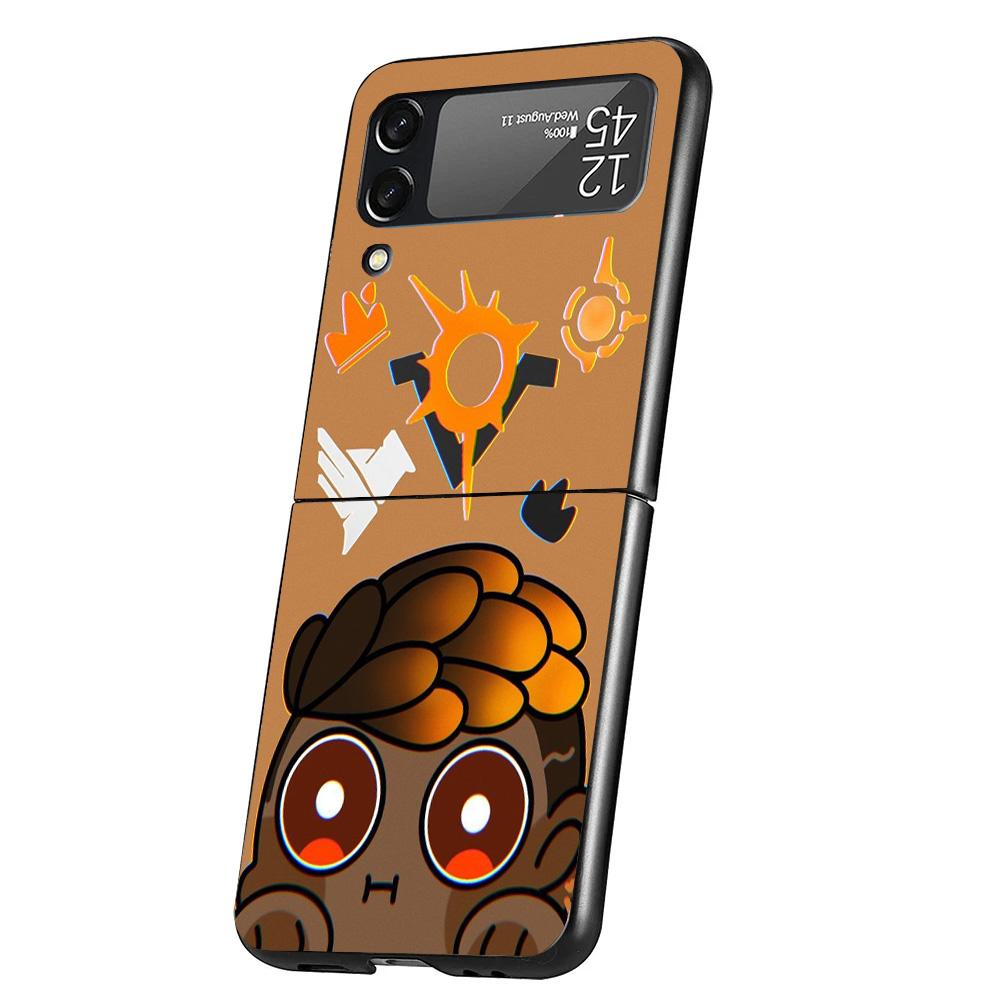Game Valorant Cute Cover Phone Case For Samsung Galaxy Z Flip 7 6 5 4 3 5G Flip7 Flip6 Flip5 Flip4 Flip3 Black Fundas Shell Gala