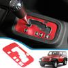 Car Gear Shift Panel Decoration Cover Stickers for Jeep Wrangler JK 2011-2017 Auto Interior Mouldings Accessories Aluminum