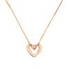 Swarovski Una Heart Shaped Rose Gold Tone Pendant Women jewelry Pink 5640301