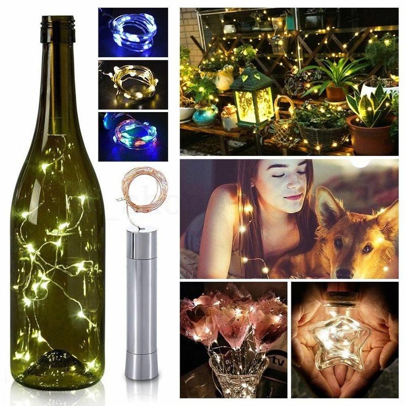 Светильник для вечеринки в виде бутылки вина, 15 светодиодов