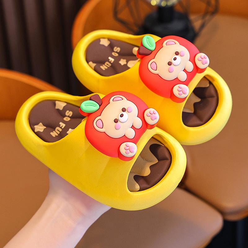 Children's Summer Sandals Boys and Girls Non-Slip Soft Sole Bathroom Shower Parent-Child Small Medium Large Kids Beach Sandals