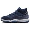 Air 11 Retro Midnight Navy Velvet женские кроссовки синий металлик-серебристый белый AR0715-441