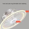 Ceiling Fan Lamp Warm White Light Multifunctional Fashion Eco-friendly Remote Control for Dormitory