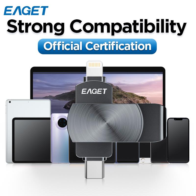 Сертифицированный MFi флэш-накопитель для телефона USB-накопитель, высокоскоростной внешний накопитель, совместимый с iPhone/iPad/Android/ПК