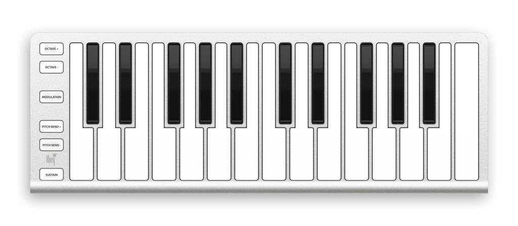 ESI Xkey Air25 MIDI Keyboard and Wireless 25-Key Controller, Ultra-Slim, USB, Bluetooth,
