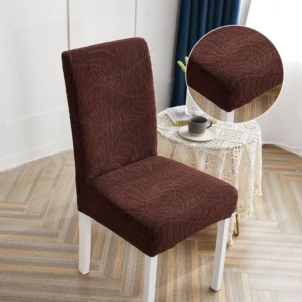 New High Back Waterproof Chair Cover Stretch Jacquard Slipcover Dining Chair Cover Elastic Spandex Jacquard Chair Cover Home Use