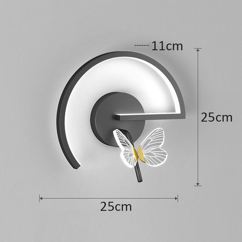 Светодиодный Современный Диван Настенный Светильник Бабочка Декор Прикроватные Лампы Для Дома Холл Кухня Гостиная Скандинавское Внутреннее Освещение Свет