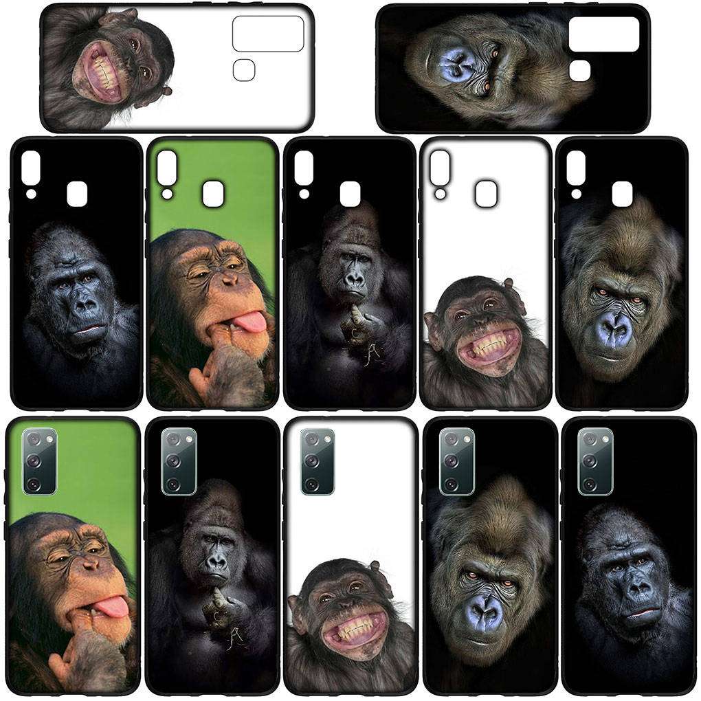 Чехол для iPhone 16 15 Xiaomi Redmi Note 14 13 12 11 Pro Max X 8 9 16e Samsung Galaxy S25 S24 S23 Moto OPPO Huawei Gorilla Ape Monkey Baby Phone Case