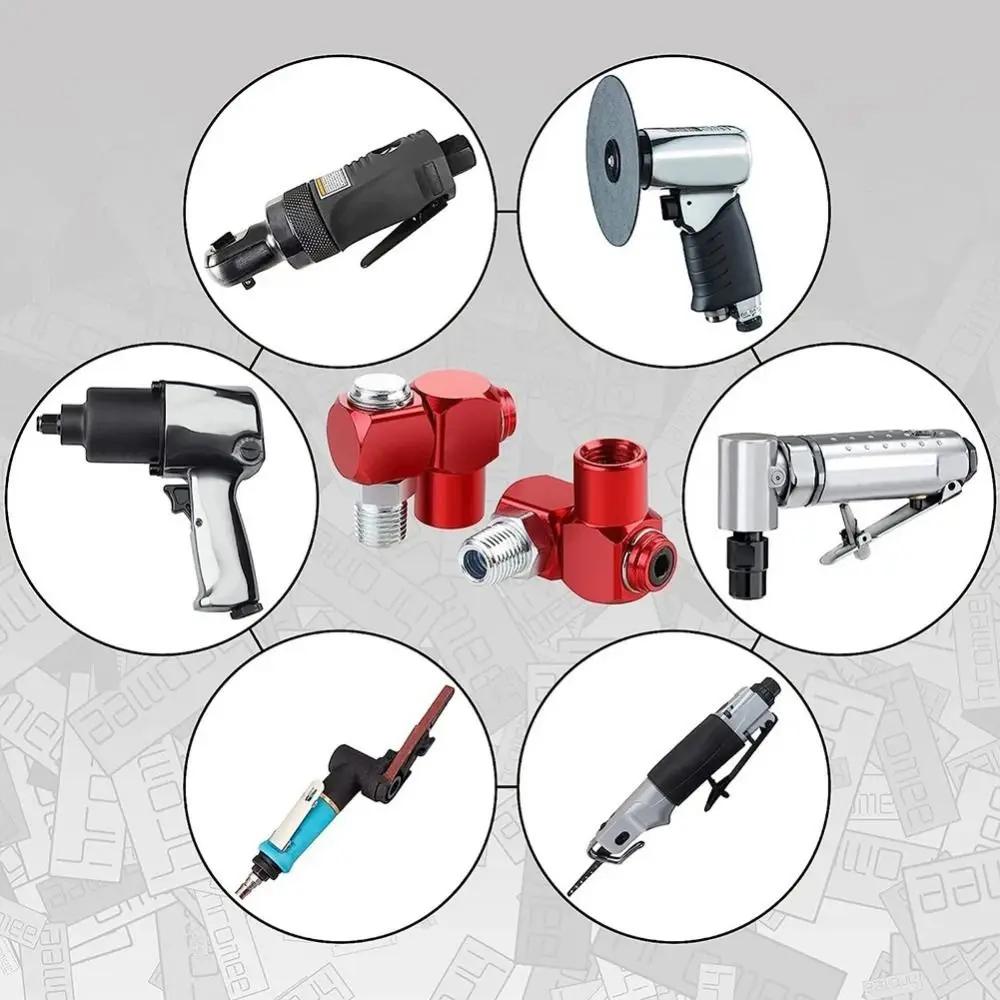 1/4 Inch Pneumatic Fitting Aluminum Tool Adapter Swivel Fitting Pneumatic Tool Accessories NPT Air Tool