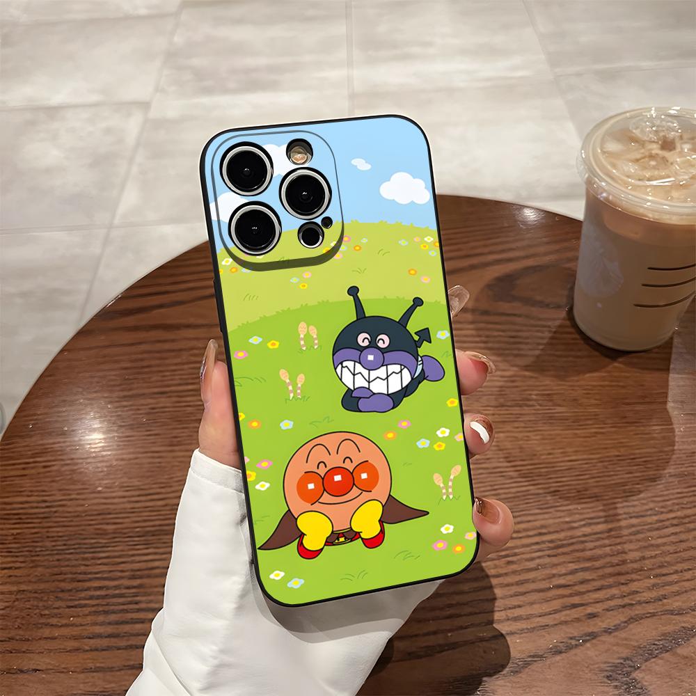 Phone Case For 17 Pro Max Iphone 14 Pro Max 12 16 15 13 Pro 11 Xr X Xs 8 7 Plus Back Cover Cartoon Cute Anpanman