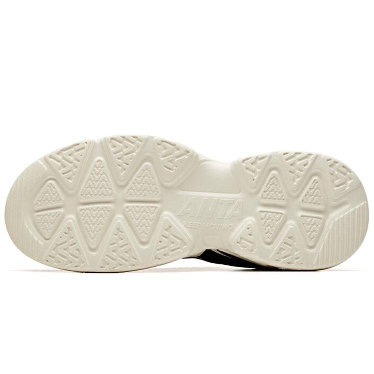 Anta Trendy Versatile Low-Top Casual Shoes Men Sneakers Black White 111948823R-1