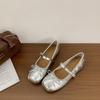 French silver light mouth single shoes women's 2025 new super spring and summer gentle evening wind ballet shoes soft-soled beans