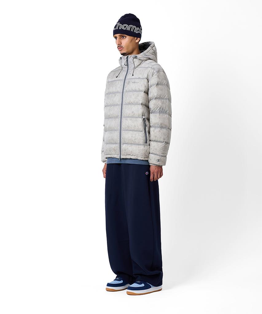 Champion 2-Way Hooded Light Down Jacket Light Grey