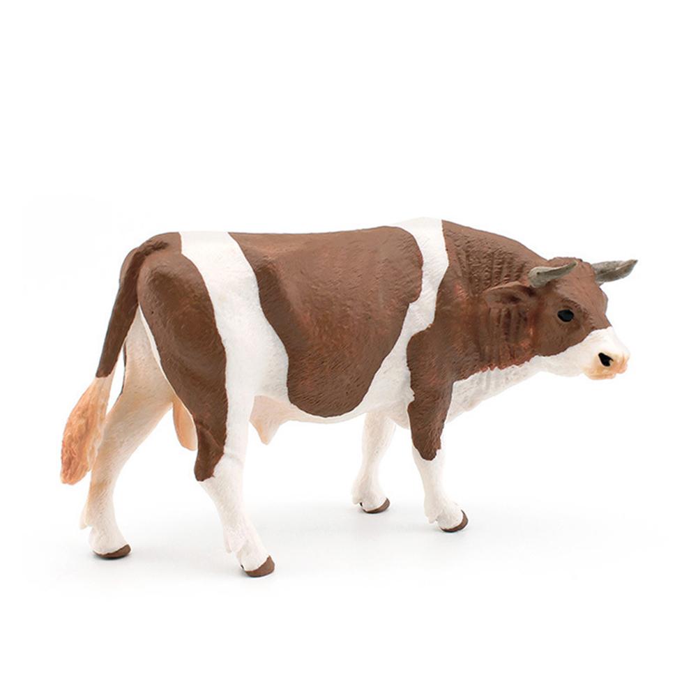 Simulation Cow Cattle Action Figures Cute Farm Animals Model Ornaments Educational Toys For Kids Gifts