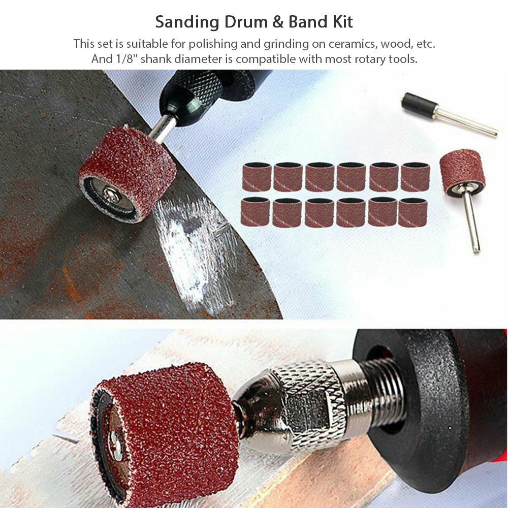 151 шт., комплект аксессуаров для вращающегося инструмента, универсальная электрическая дрель с хвостовиком 1/8 дюйма, приспособление для резки, шлифования