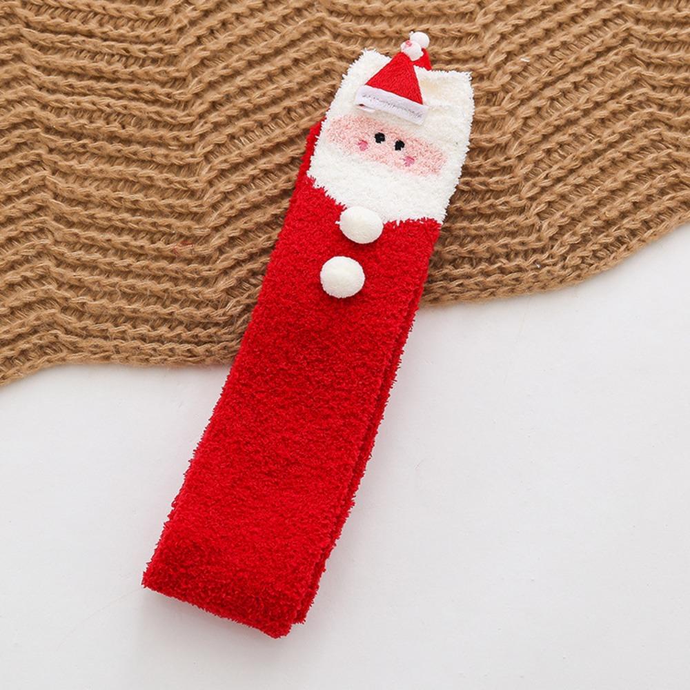 Santa Claus Christmas Stockings Elk Long Tube Socks Fashion Design Cartoon Hosiery  Women