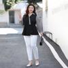 Plus-size Women's Casual Shirt Spring Loose Top Chubby Sister