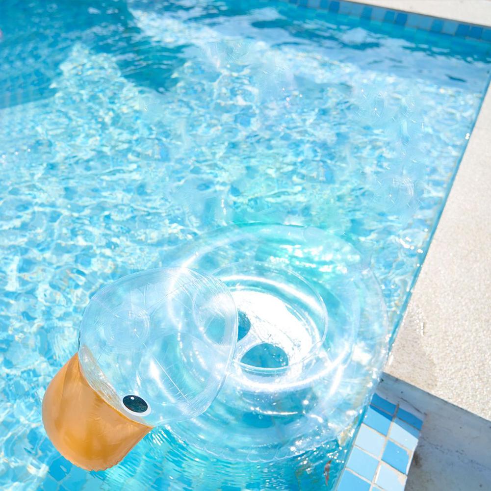 Плавающий круг-утка, безопасное гибкое надувное прочное сиденье для вечеринки у бассейна, детский надувной матрас, игрушки для водной вечеринки