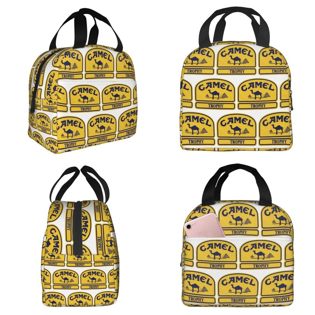 Camel Trophy Insulated Lunch Bag for Kids School Cooler Thermal Food Box Tote Portable Lunch Boxes Container