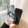 Прозрачный чехол для телефона с изображением аниме Genshin Impact для iPhone 13 12 Mini 14 11 Pro 7 8 X XR XS Max 5 6 6S Plus SE 2022 2020, матовый мягкий чехол