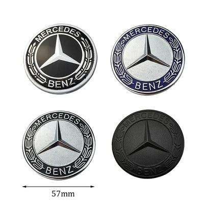 1 шт. 57 мм Значок-эмблема на капот в виде венка для Mercedes Benz W124 W140 W163 W202 W203 W204 W208 W220 W210 W211 Автомобильные аксессуары