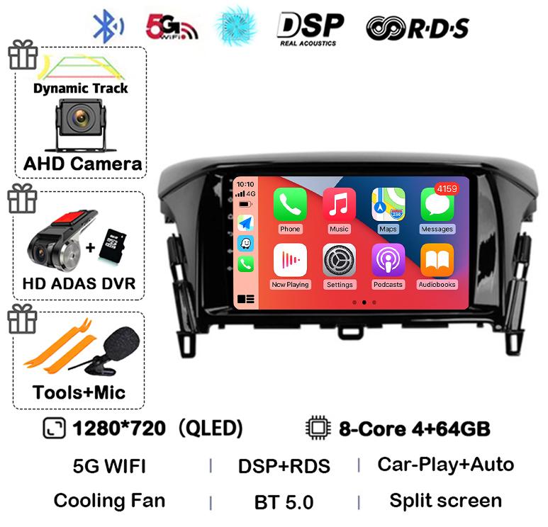 Android 14 Carplay Auto For Mitsubishi Eclipse Cross 2017 2018 2019-2022 Car Radio Stereo Multimedia Video Player Navigation GPS