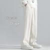 2023 Осень/Зима Свободные Прямые Повседневные Брюки с Полуэластичной Талией