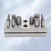 Disc Cutter 14 Round Punches Set Jewelry Making Metal Cutting Forming Pendant Charm Coin Punch Tool