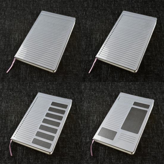 4Pcs Flexible Notebook Templates for Journaling Habit Trackers Daily Planning Handmade Travel-Friendly Set Checkbox Task List Templates