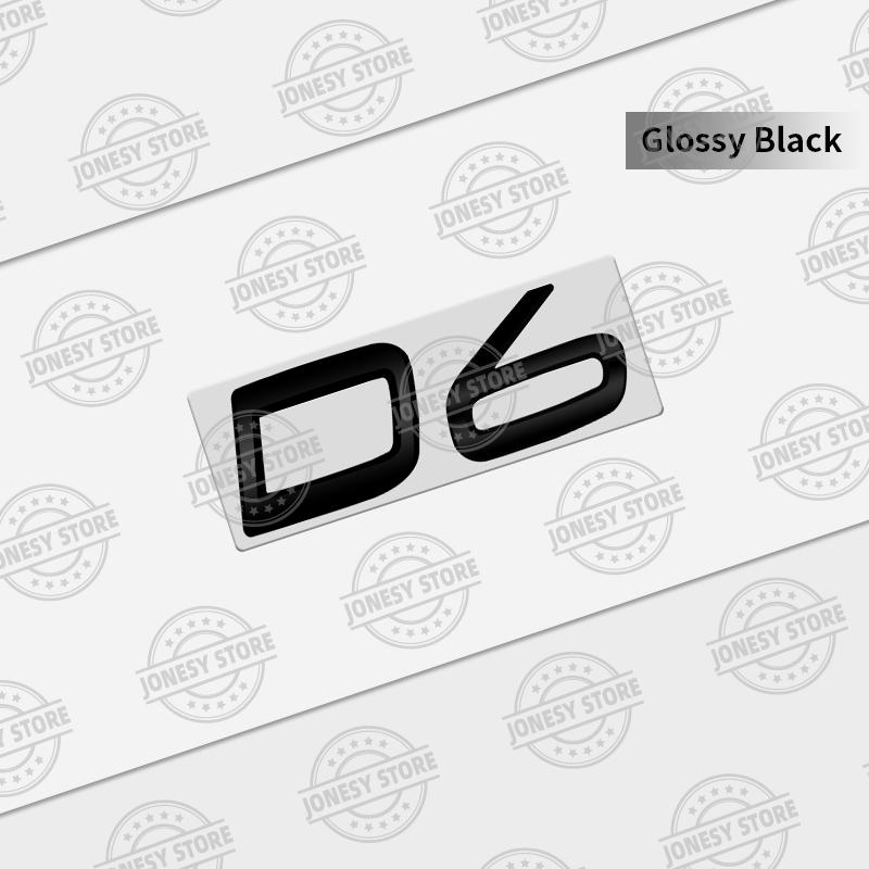 Auto Metal D8 D7 D6 D5 D4 D3 D2 Logo 3D Badge Lettering Decals Trunk Sticker For Volvo XC60 XC40 XC90 S40 S60 V40 V50 C70 T6 AWD
