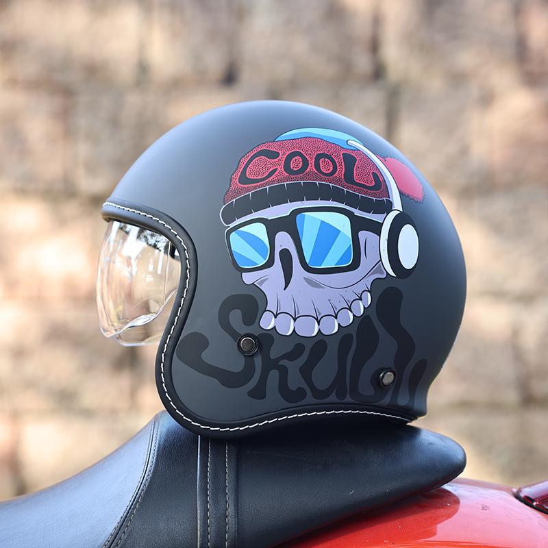 ORZ-507 Ретро шлем для мотоцикла Harley, мужской и женский полушлем, ретро круизный шлем 3/4, шлем для скутера