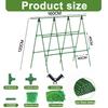 48-Inch Heavy-Duty Detachable Garden Cucumber Trellis with Net and Ties