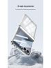 Прозрачный магнитный чехол для телефона Samsung Z Flip7 с полной защитой-подушкой безопасности