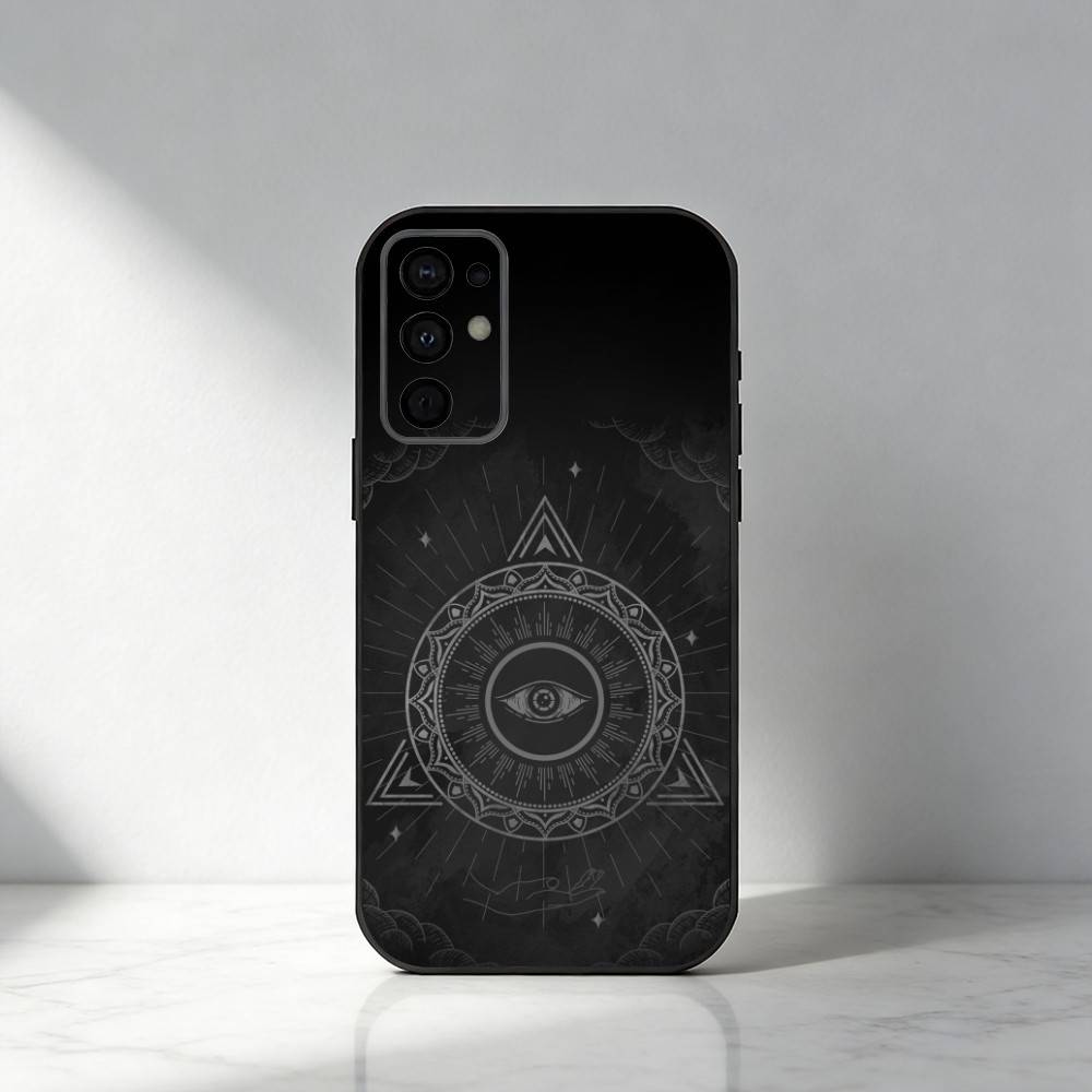 Чехол для телефона I-Illuminati для Samsung S25, S24, S21, S22, S23, S30, Ultra, S20, Plus, Fe, Note, 5G Черный