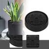 4 Pieces Self Watering Fabric Pot Base Plant Saucer Stand Water Delivery System for Flowerpots