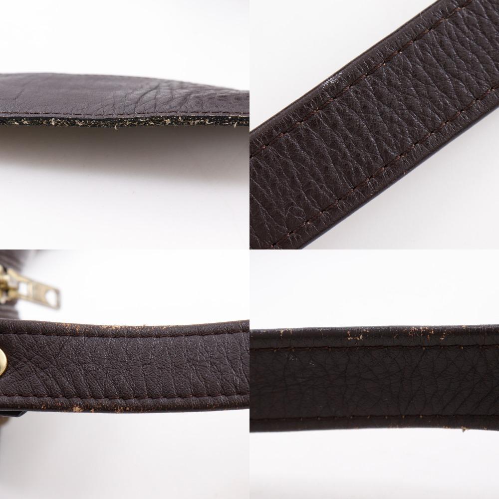 FENDI Zucca Shoulder Bag Brown Nylon canvas Women Used