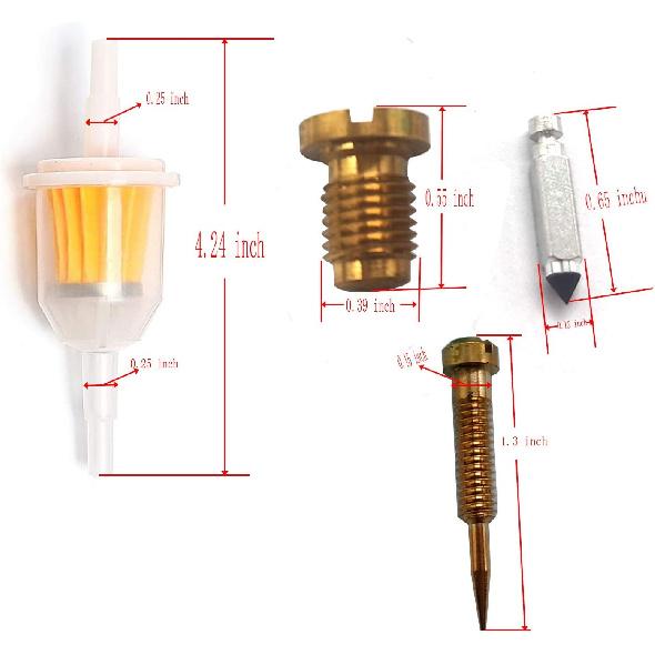 Carburetor Repair Kit for ONAN 142 0570 Model DD11 DD13 DD15 BF BG B43M B48M Engine with Fuel Pump