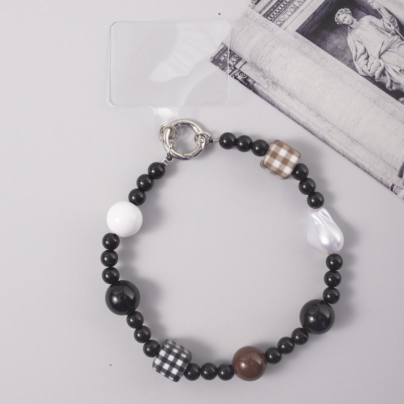 Pink Bow Dopamine Phone Lanyard: Anti-Lost Electroplated Chain Wrist Strap