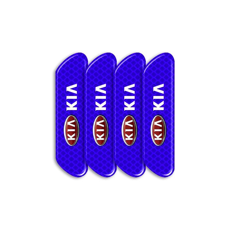4 шт. Предупреждающая светоотражающая наклейка безопасности на дверь автомобиля 3D наклейка Стайлинг автомобиля Для Kia Ceed Sorento Sportage Niro Optima Picanto Rio Morning Forte K8