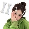 Dog Bone Hair Clip Plastic Bone Hair Barrettes Y2K Hair Pins Cosplay Party Accessories for Women Girls