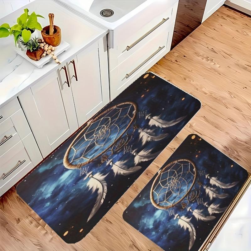 1PC Deramcatcher Nocturne Kitchen Rug Non-Slip Door Mat Pop design Bathroom Rug Bath Mat Carpet for Home Sink Laundry ecoreeree