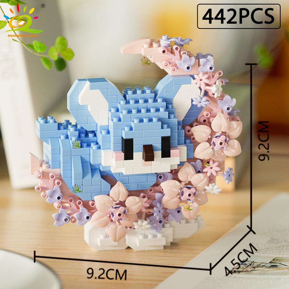 MOC Цветок Животное Микро Строительный Блок Мини 3D Алмазная Модель Кирпич DIY Строительная Игрушка для Детей Украшение Стола