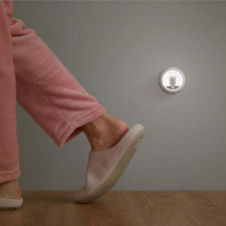 Creative Body Induction Night Light Pet Bedroom Atmosphere Lamp Cabinet Light Wall Lamp Human Body Motion Sensor Night Light