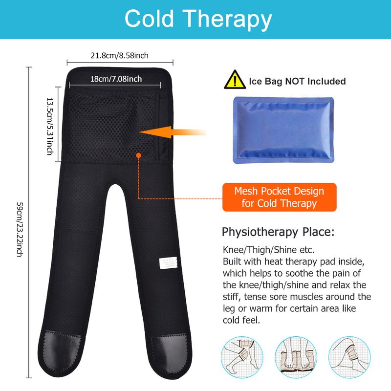Electric Knee Heating Pad USB 3-gear Heated Knee Brace Support for Knee Joint Relaxation and Old Cold Leg Knee Warmer