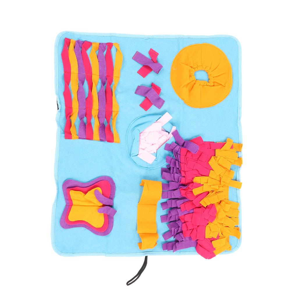 Коврик для нюханья собак, моющийся многоразовый тканевый коврик для медленного кормления домашних животных, уменьшающий тревогу, обогащающий корм для собак