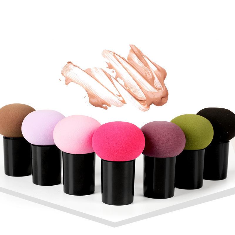 1 Pc Cute Makeup Face Coverup Mushroom Head Sponge Powder Puff Comfortable Hygiene Fashion Cosmetic
