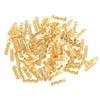 100Pcs Quick Connect Wiring Terminals Brass Crimp Terminals 0.5 1.5mm Square