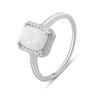 Серебряное кольцо с опалом 0.617ct (2085119) 2.3 гр. 925 пробы