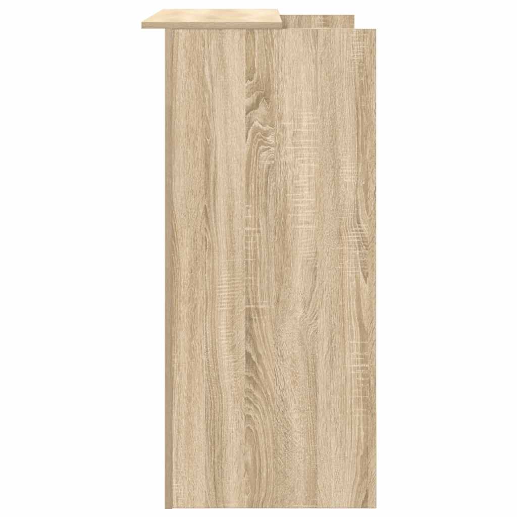 Reception Desk in Sonoma Oak 100 x 50 x 103.5 cm Wood Based Panel